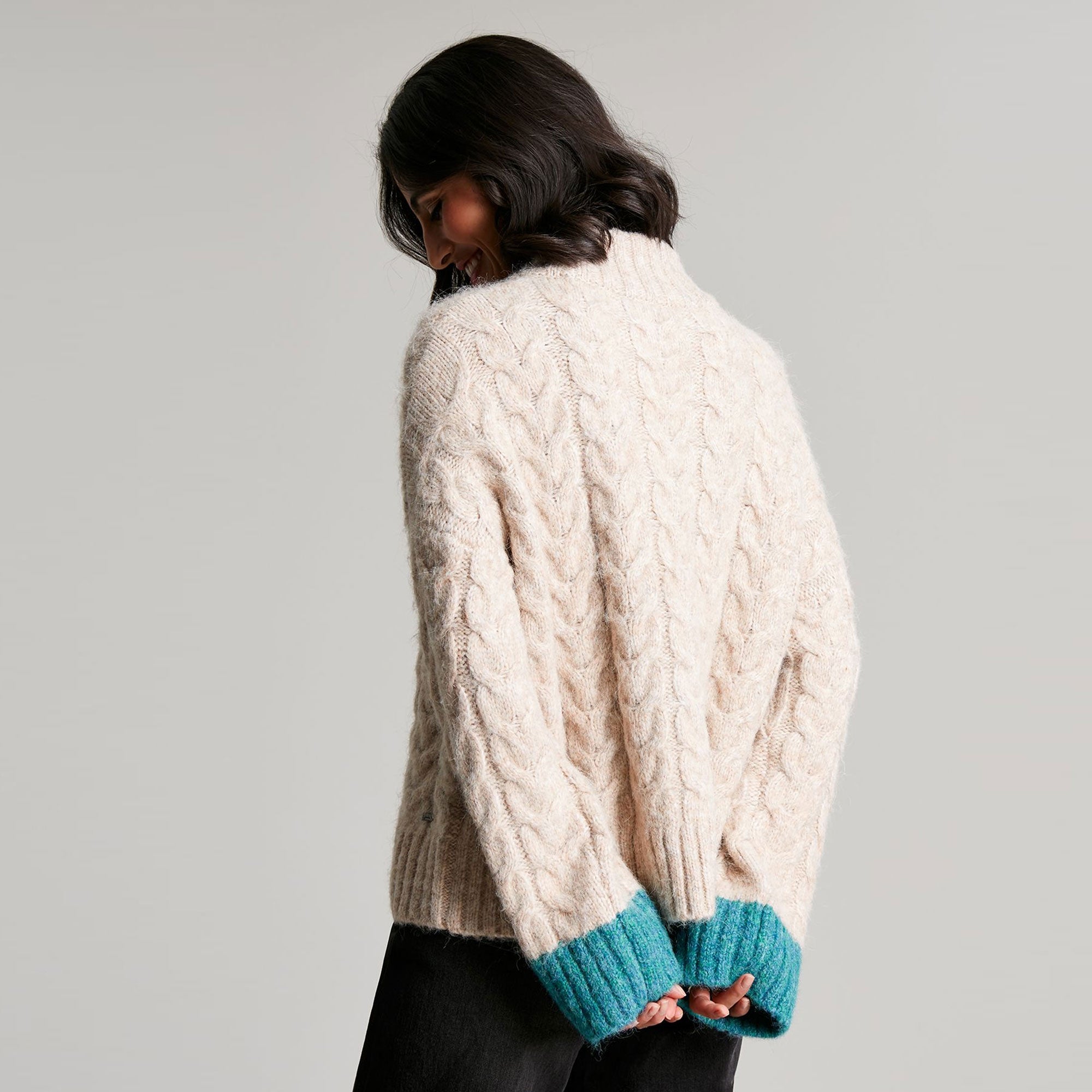 Joules Ladies Marilyn All Over Cable Jumper