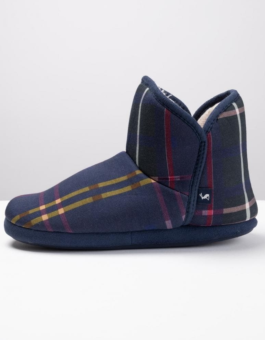 Joules Faux Fur Lined Slipper With Rubber Sole Cabin