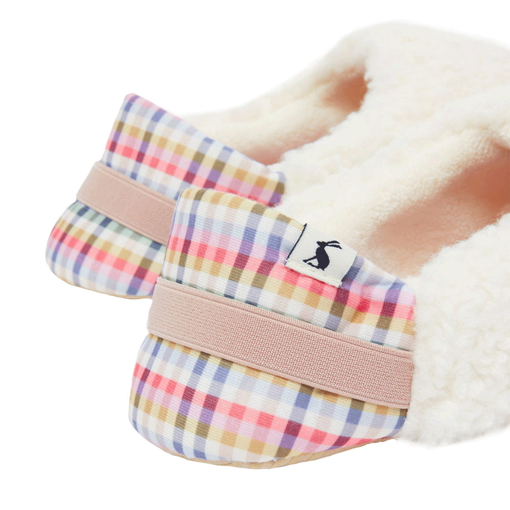 Joules Ladies Comfy Faux Fur Foldable Slipper