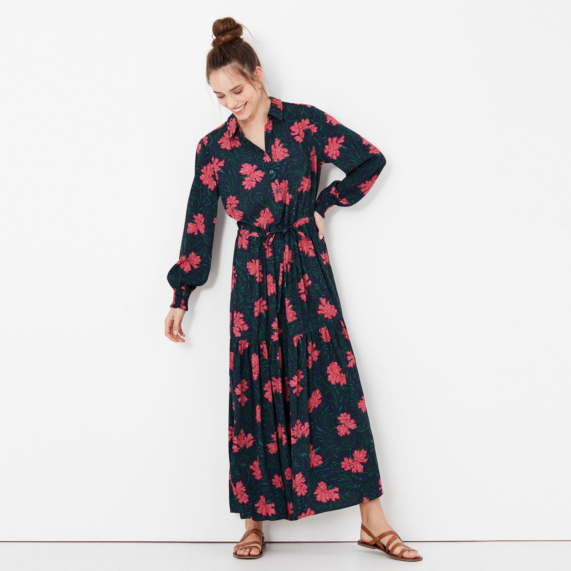 Joules Ladies Harper Shirt Dress With Tier