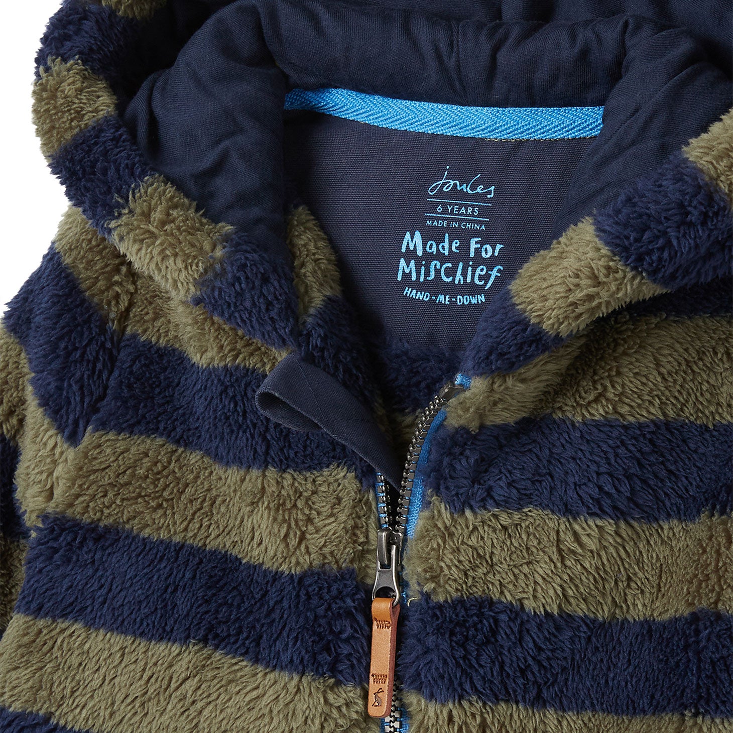 Joules Boys Lanie Stripe Hooded Fleece