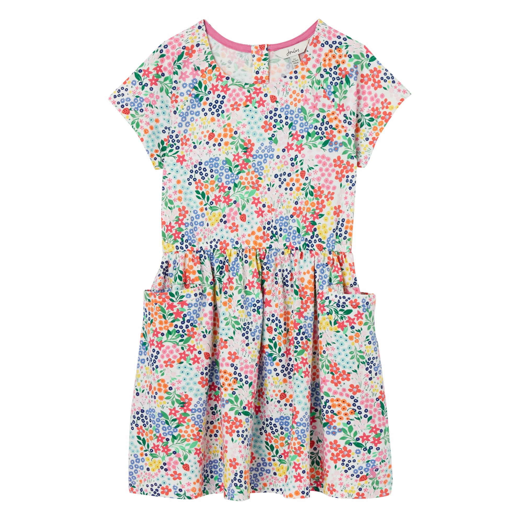 Joules Girls Jude Short Sleeve Jersey Dress