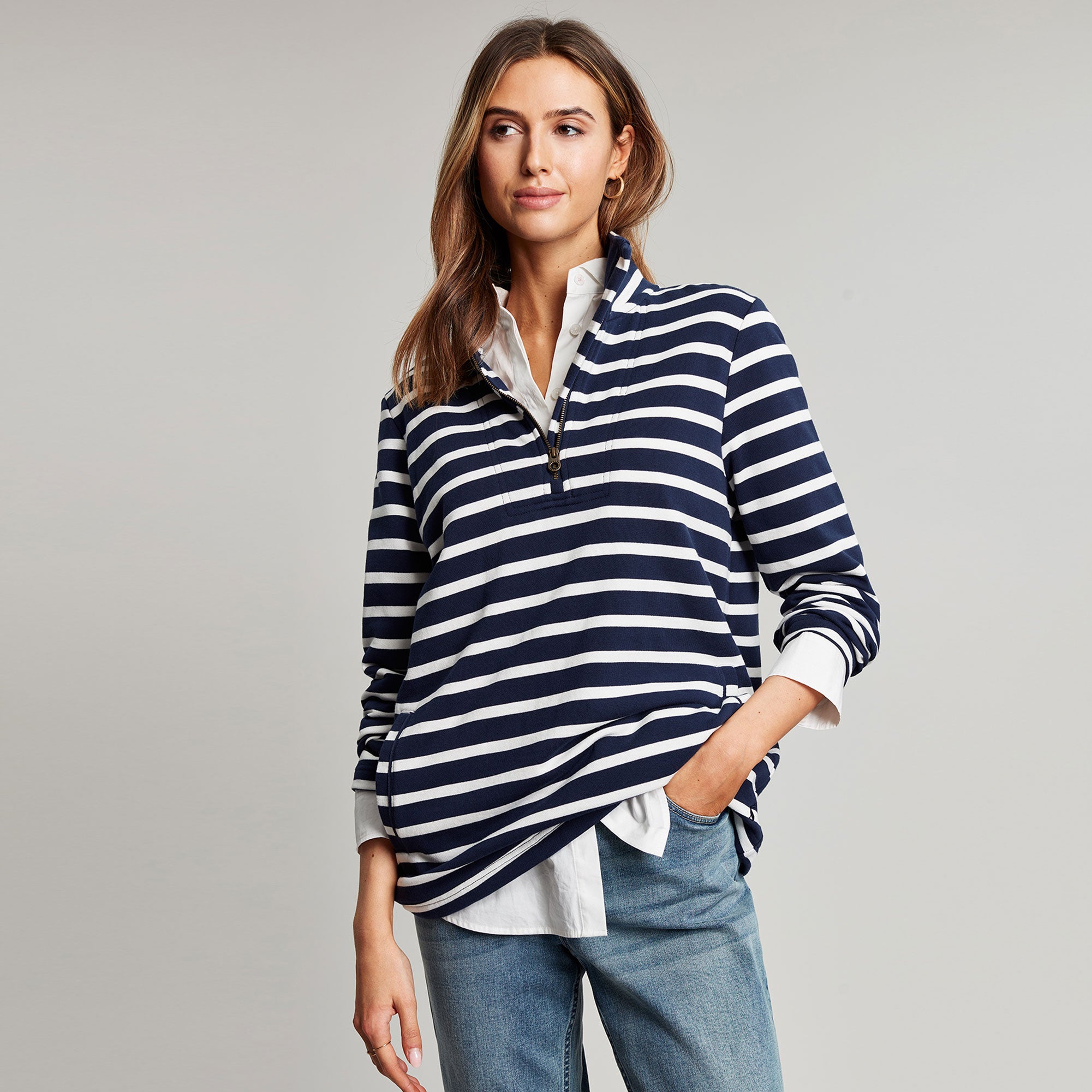 Joules Ladies Pip Stripe Sweatshirt