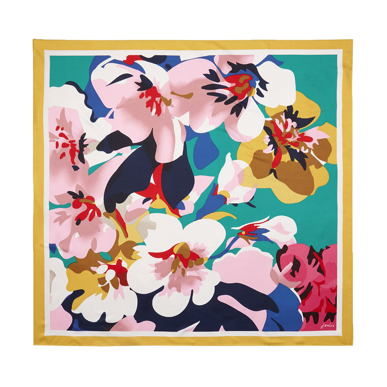 Joules Ladies Liv Printed Square Scarf