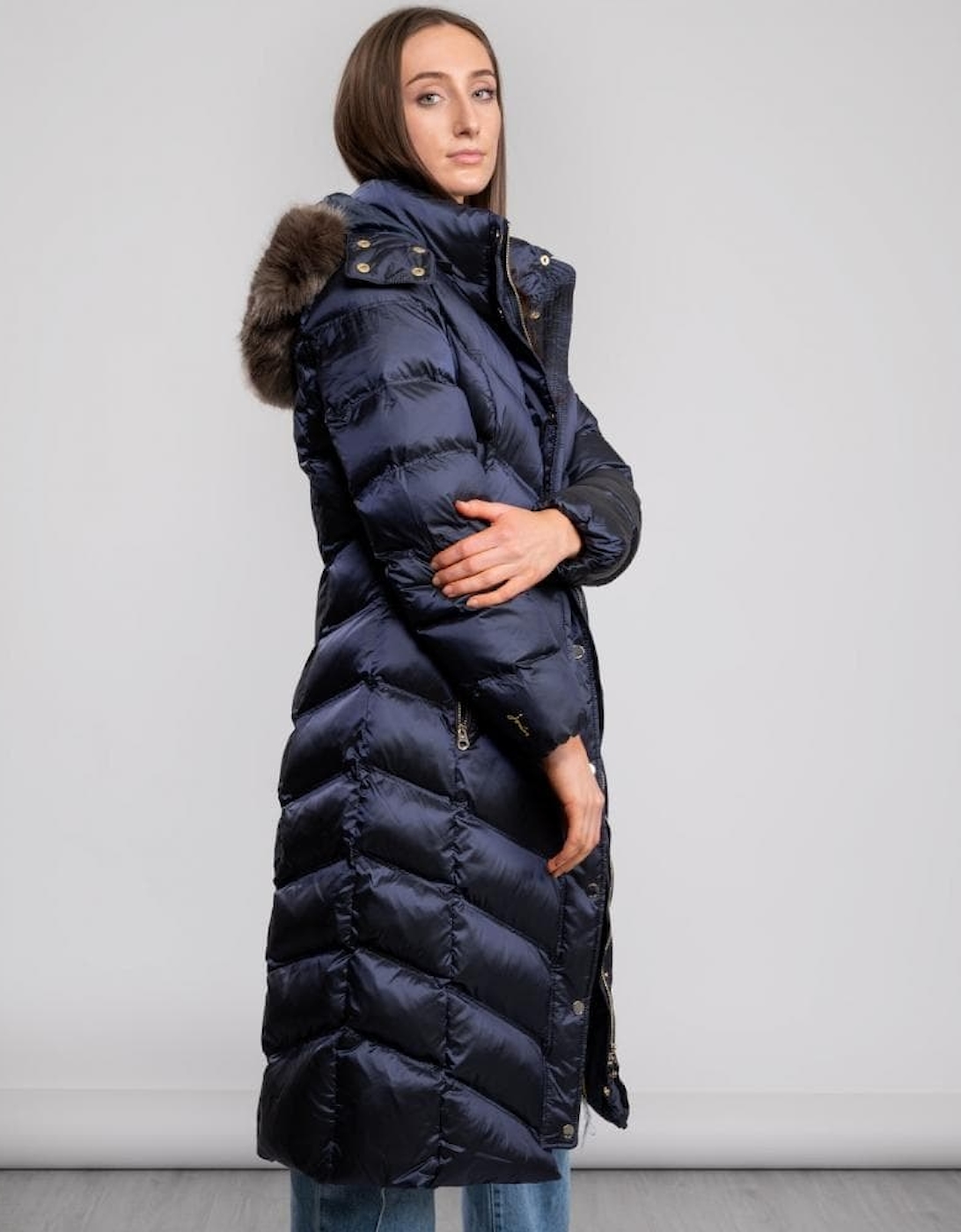 Joules Long Padded Coat Amesbury