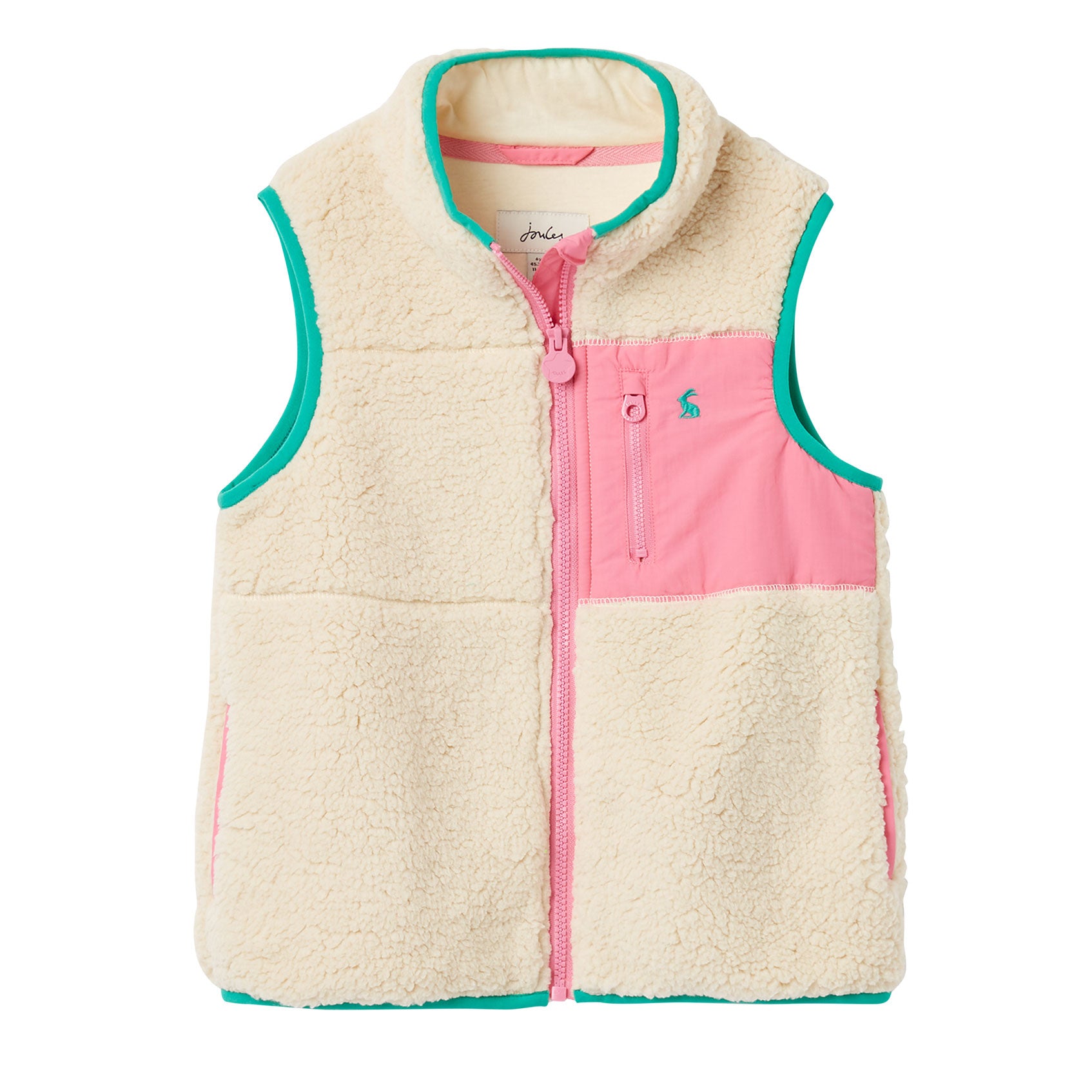 Joules Girl's Fallon Borg Fleece Gilet