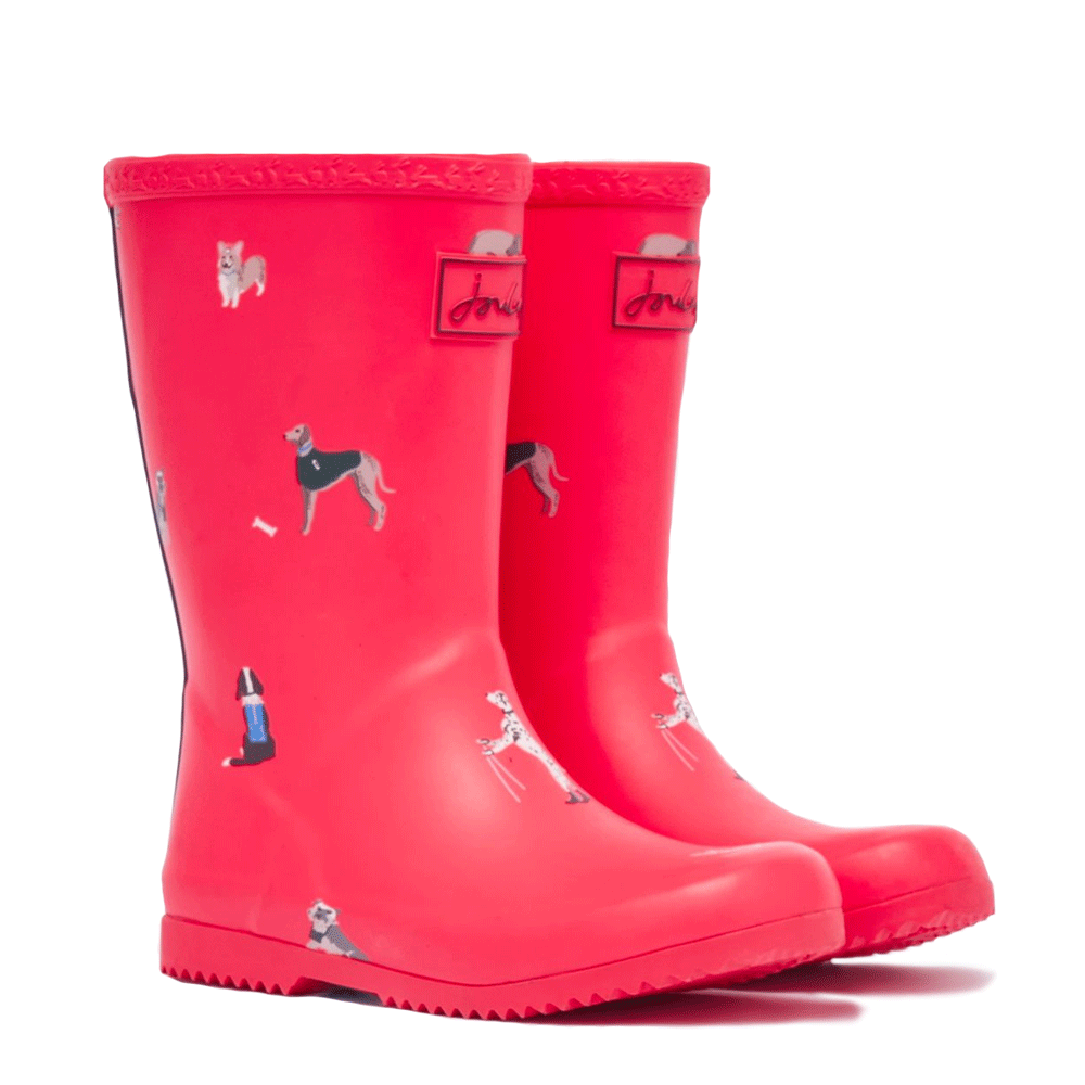 Joules Childs Junior Roll Up Flexible Printed Welly