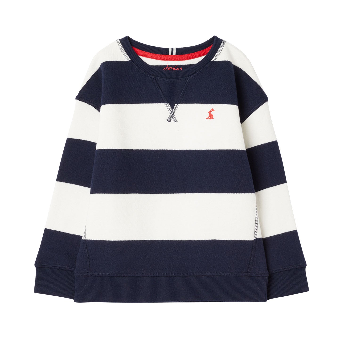 Joules Boy Monty Stripe Crew Neck Sweatshirt