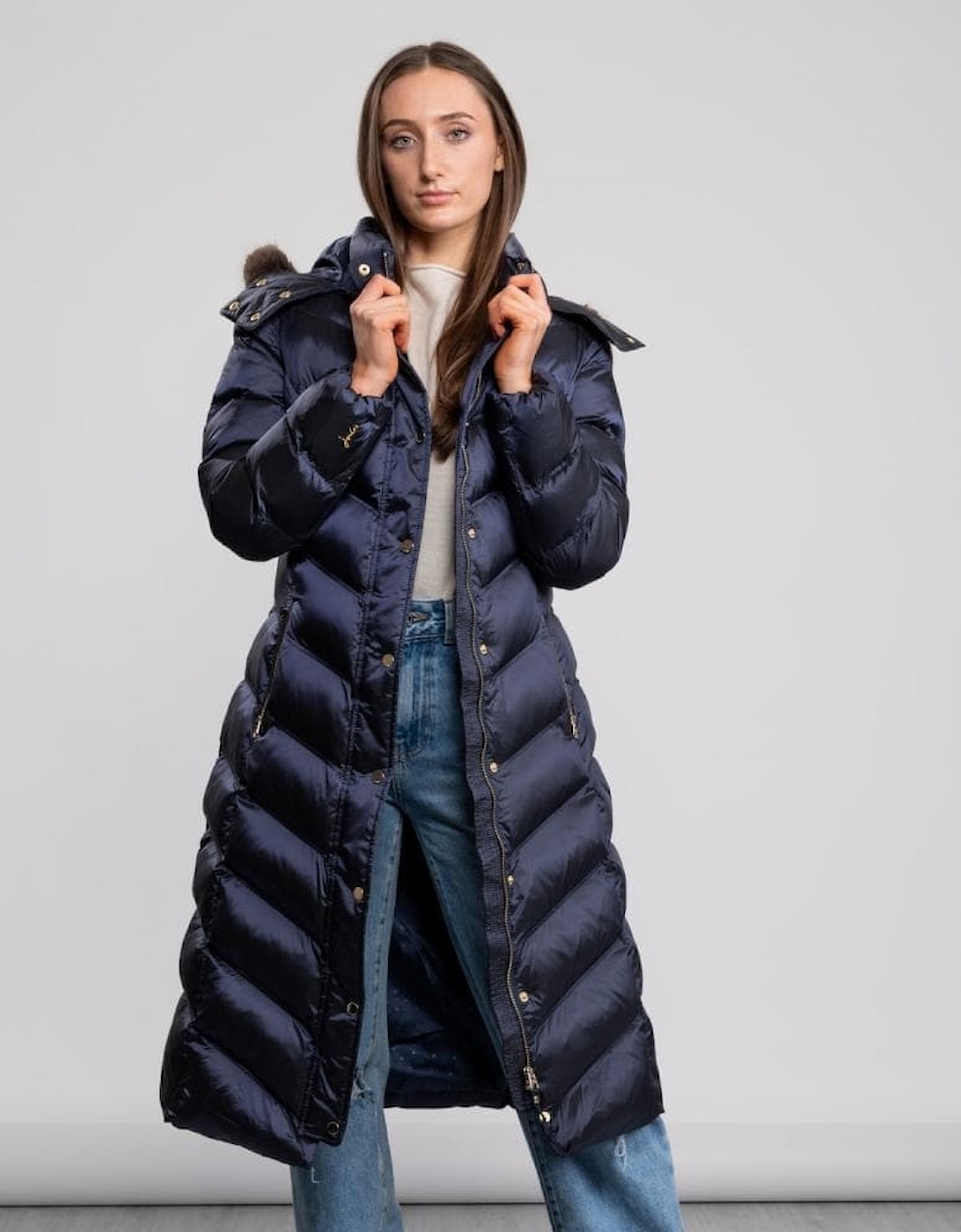 Joules Long Padded Coat Amesbury