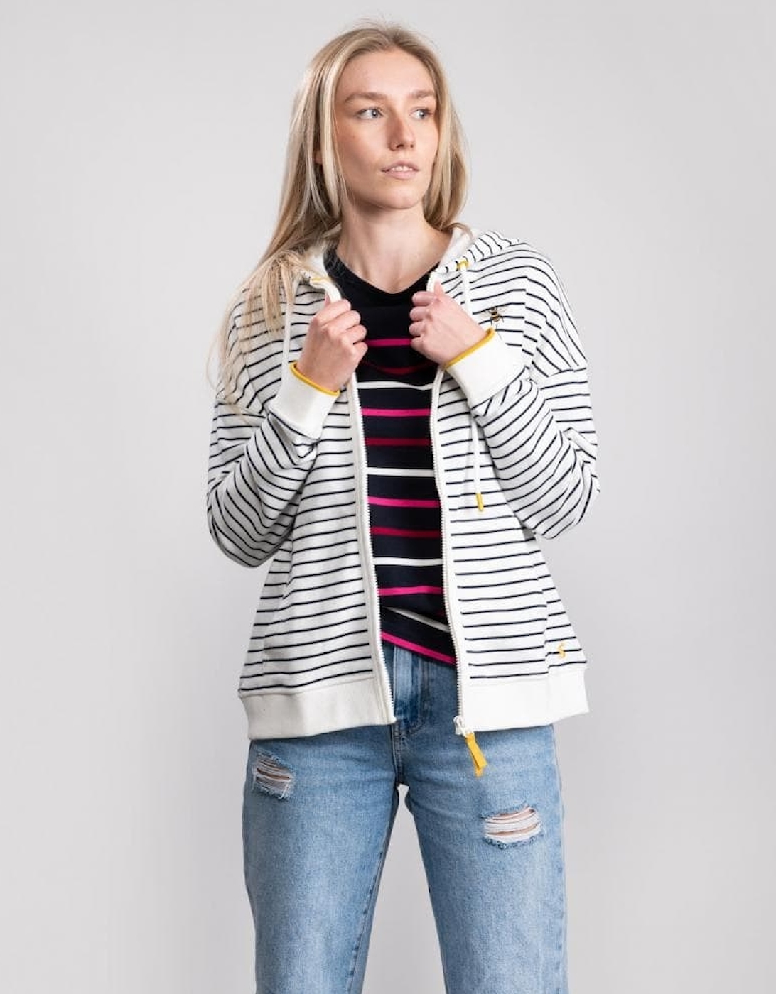 Joules Zip Through Sweatshirt Oakham Emb