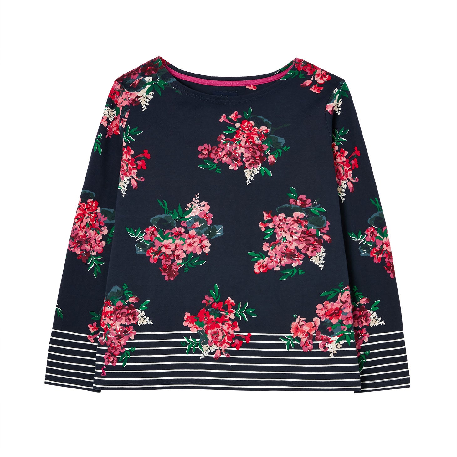 Joules Ladies Harbour Print Long Sleeve Jersey Top