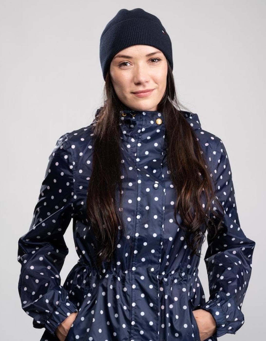 Joules Golightly Printed Waterproof Womens Packable Jacket