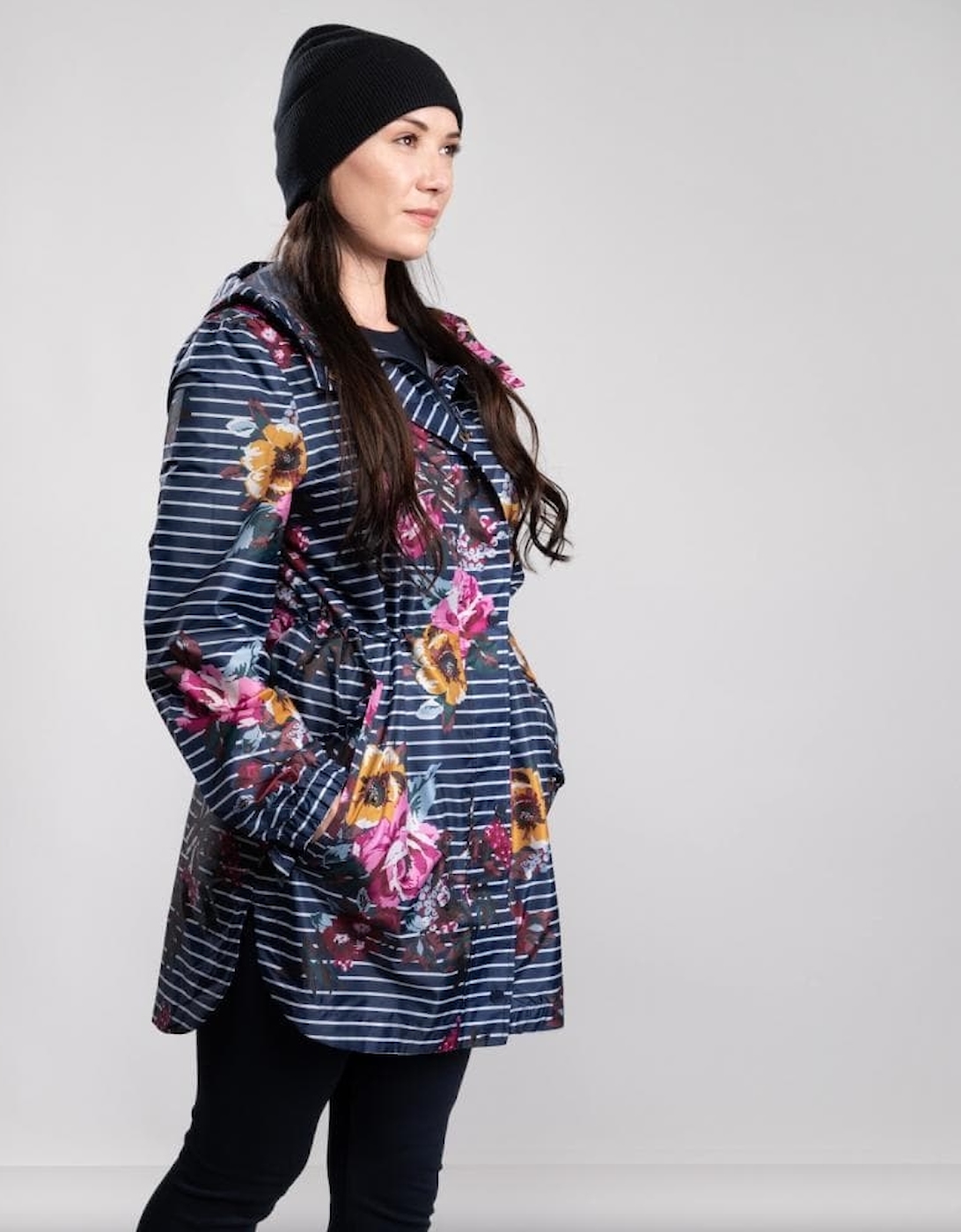 Joules Golightly Printed Waterproof Womens Packable Jacket