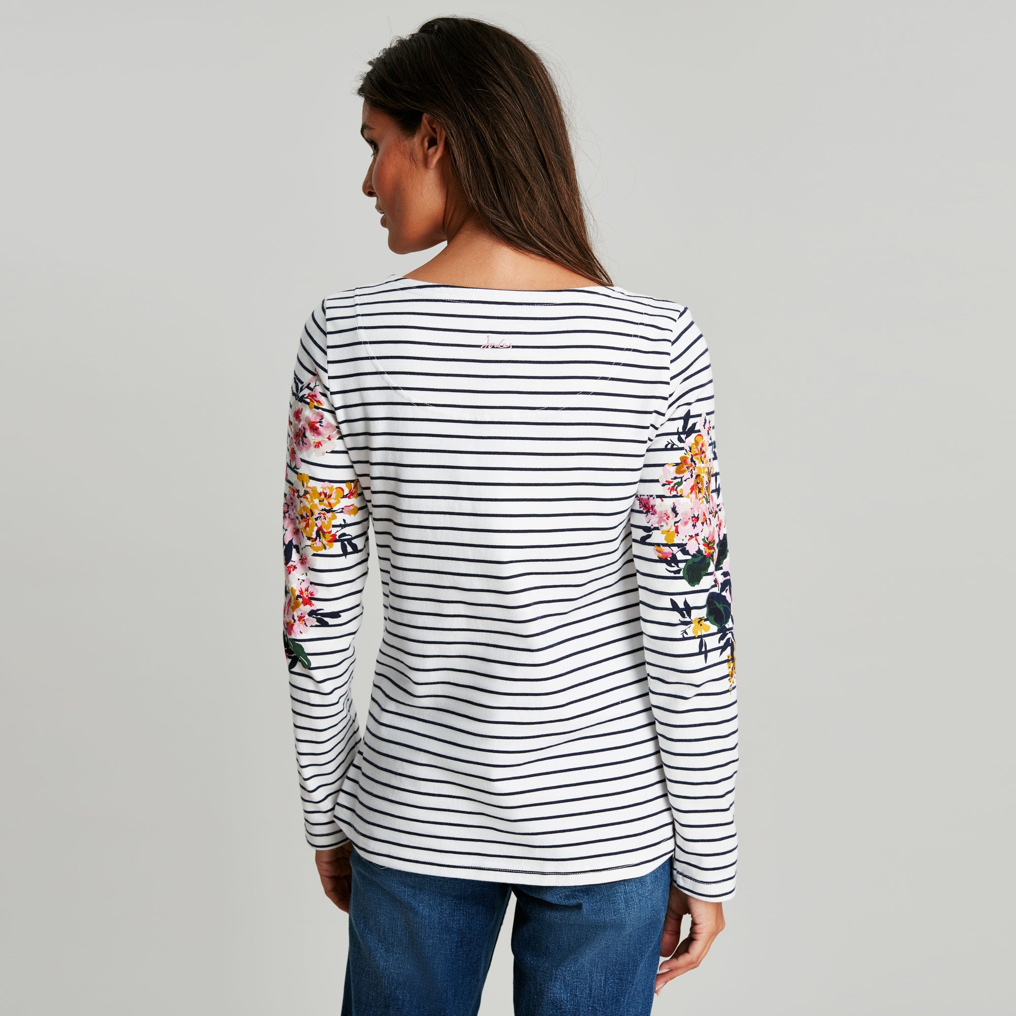 Joules Ladies Harbour Print Long Sleeve Jersey Top