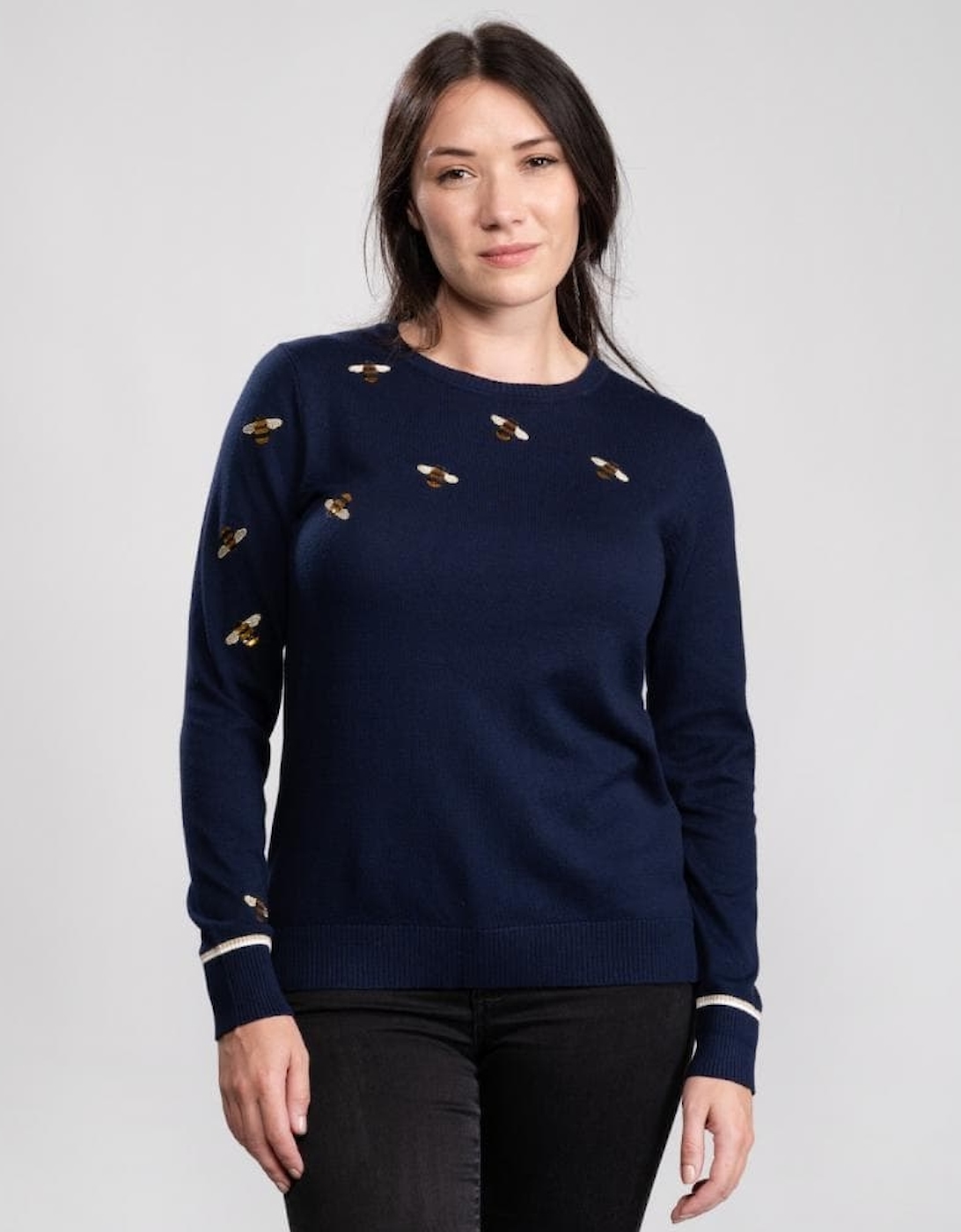 Joules Intarsia Crew Neck Jumper Miranda