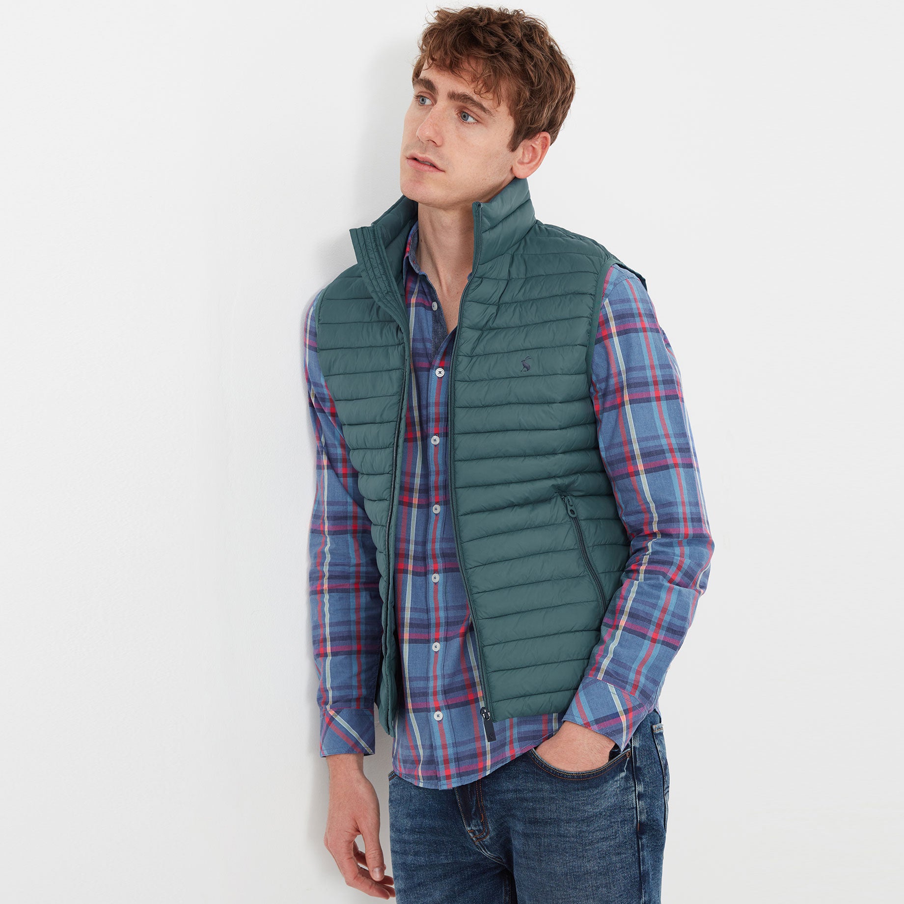 Joules Mens Snug Packable Puffa Gilet