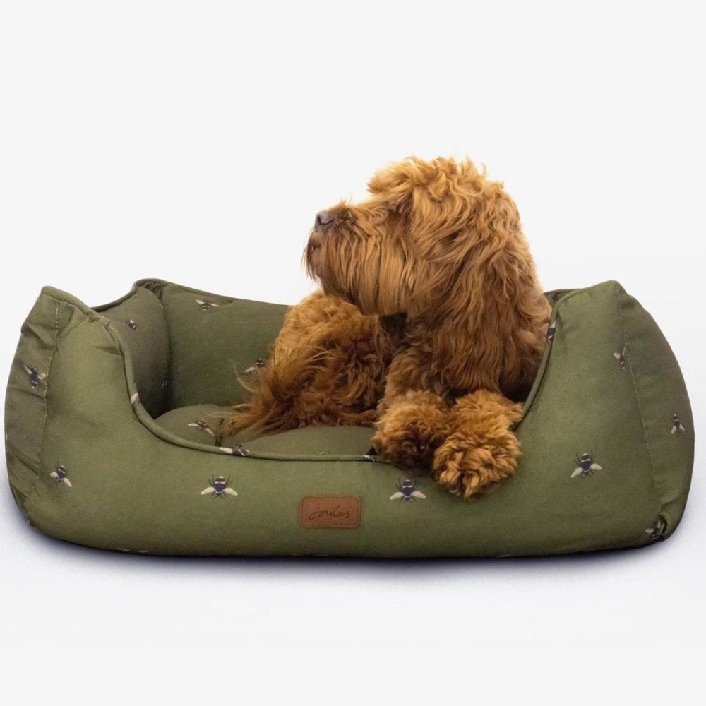 Joules Let Sleeping Dogs Lie Bumble Bee Print Dog Bed