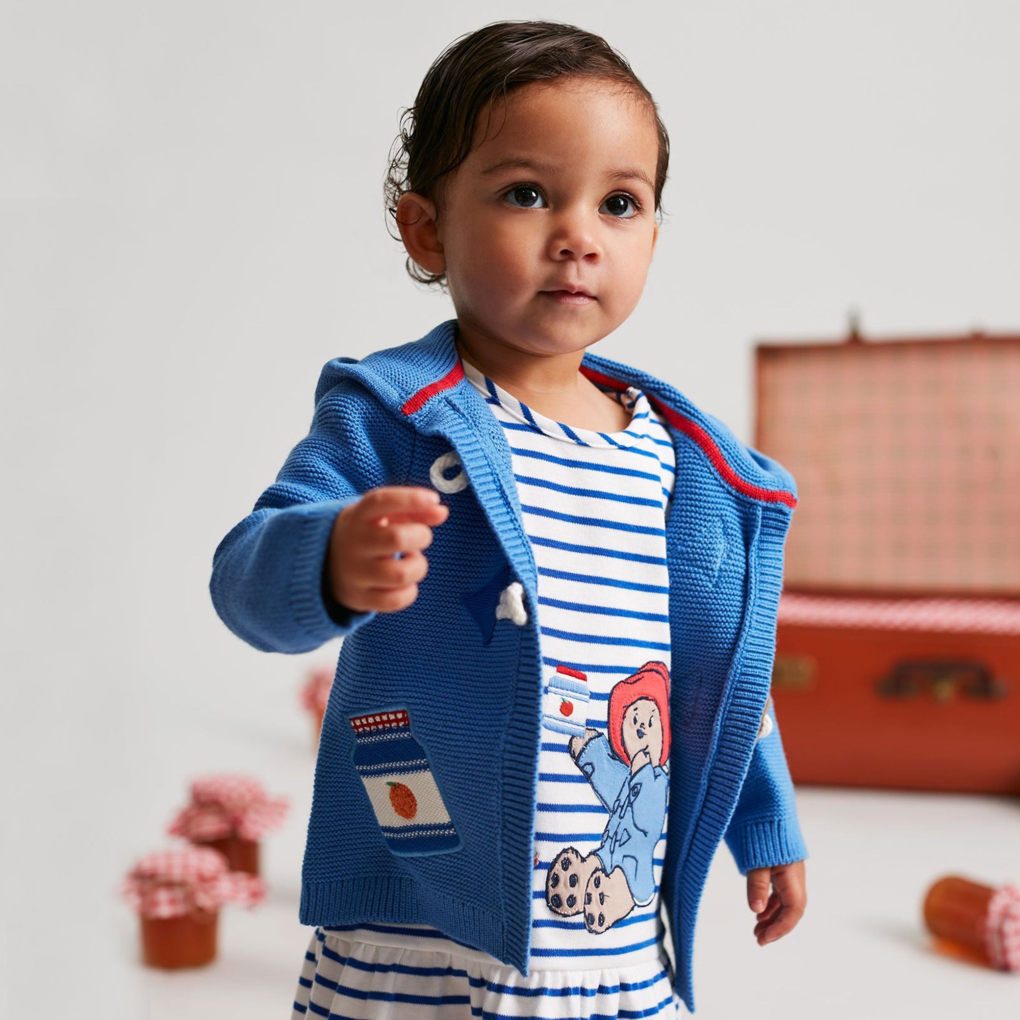 Joules Baby Duffle Paddington Hooded Knitwear
