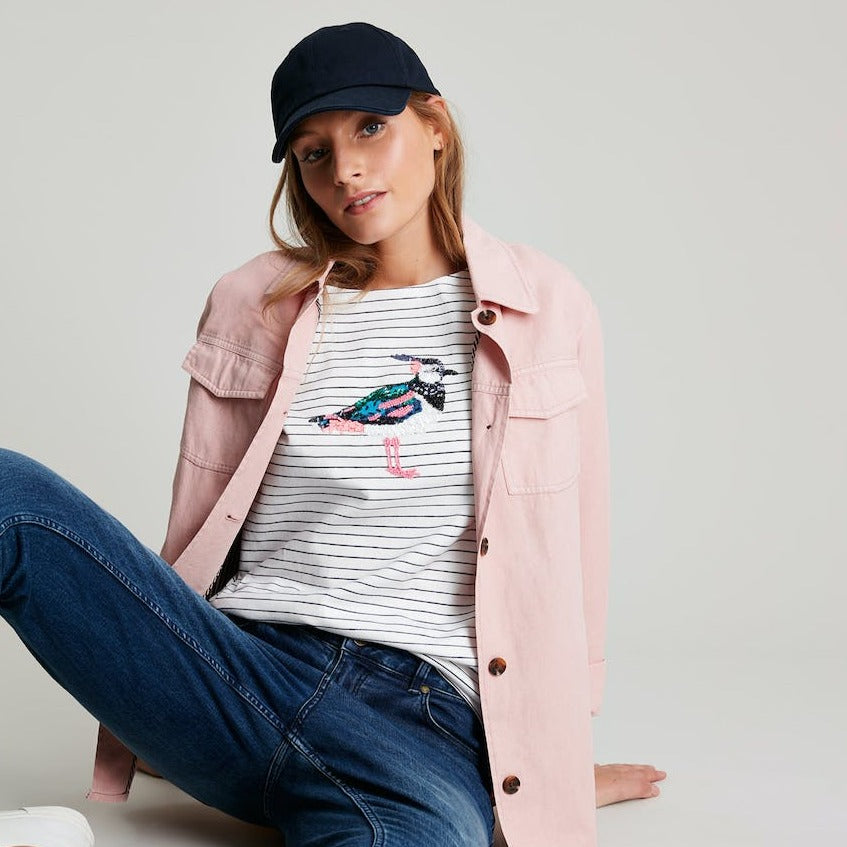 Joules Ladies Harbour Luxe Lapwing Long Sleeve Jersey Top