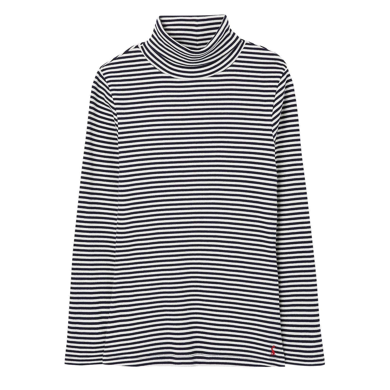 Joules Ladies Clarissa Stripe Roll Neck Jersey Top