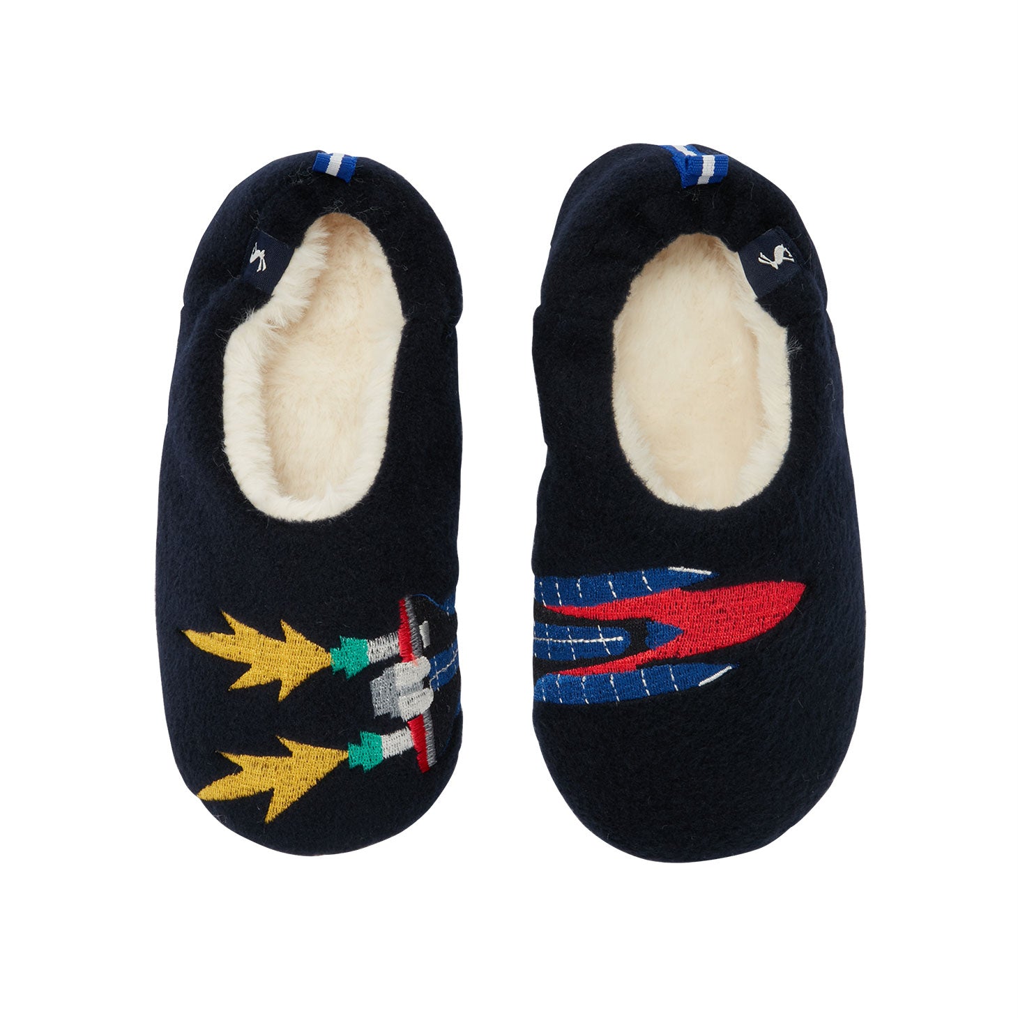 Joules Boys Junior Slippet Felt Mule with Applique Detail