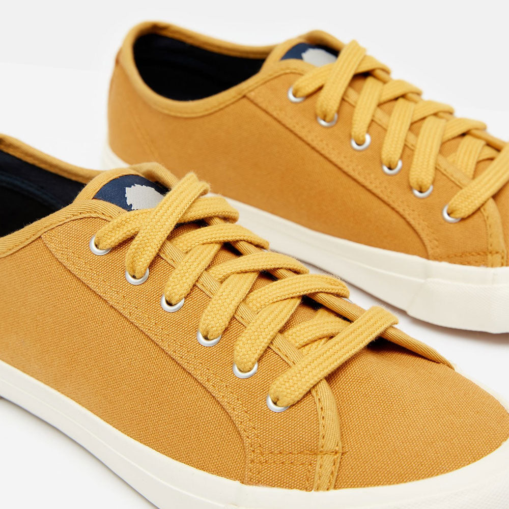 Joules Ladies Organic Coast Pump Lace Up Trainer