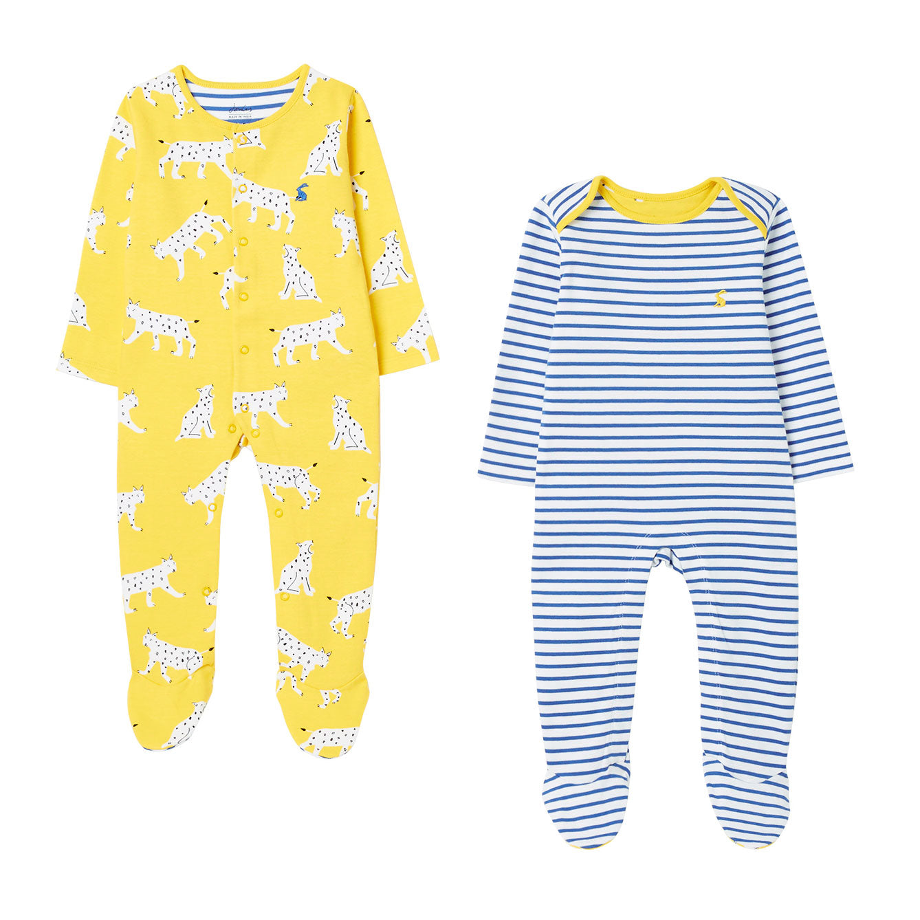 Joules Baby Elmley 2 Pk Organic Cotton Babygrows
