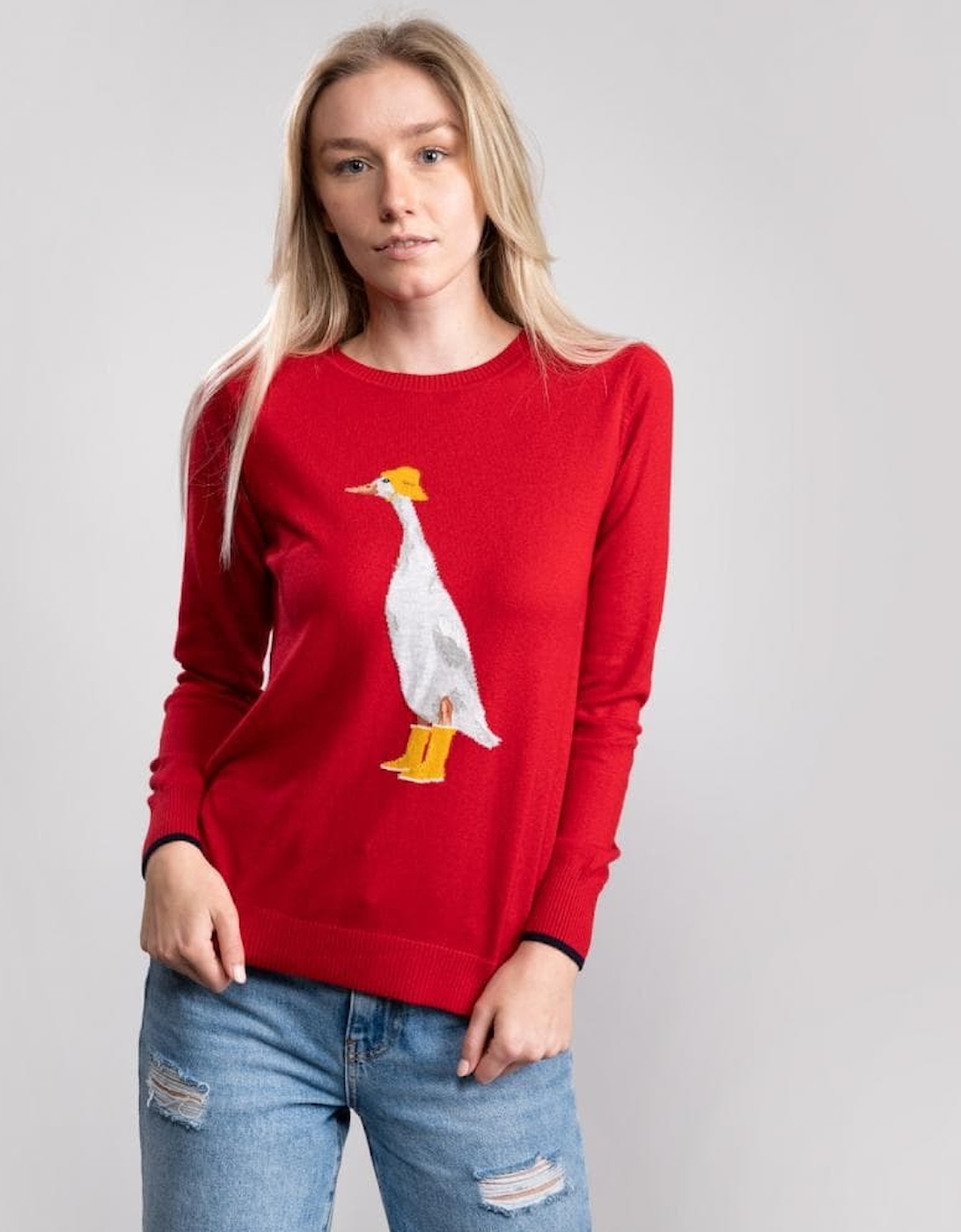 Joules Intarsia Crew Neck Jumper Miranda