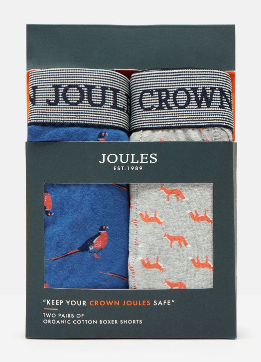 Joules Mens Crown Joules 2 Pack Underwear