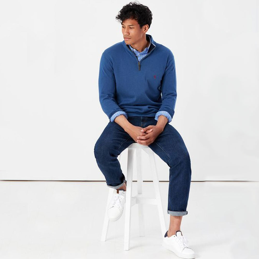 Joules Mens Hillside 1/4 Zip Funnel Neck Jumper