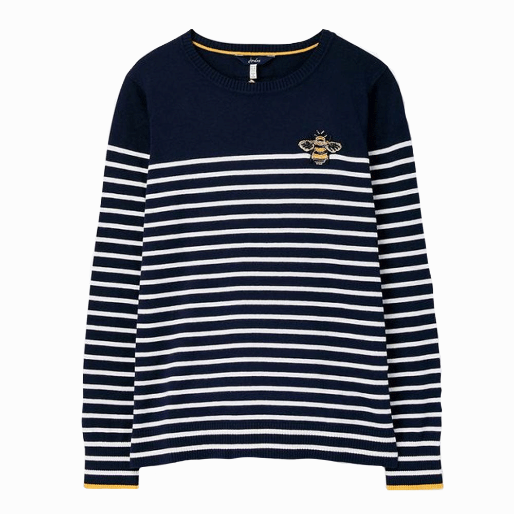 Joules Ladies Tina Embellished Crew Neck Jumper