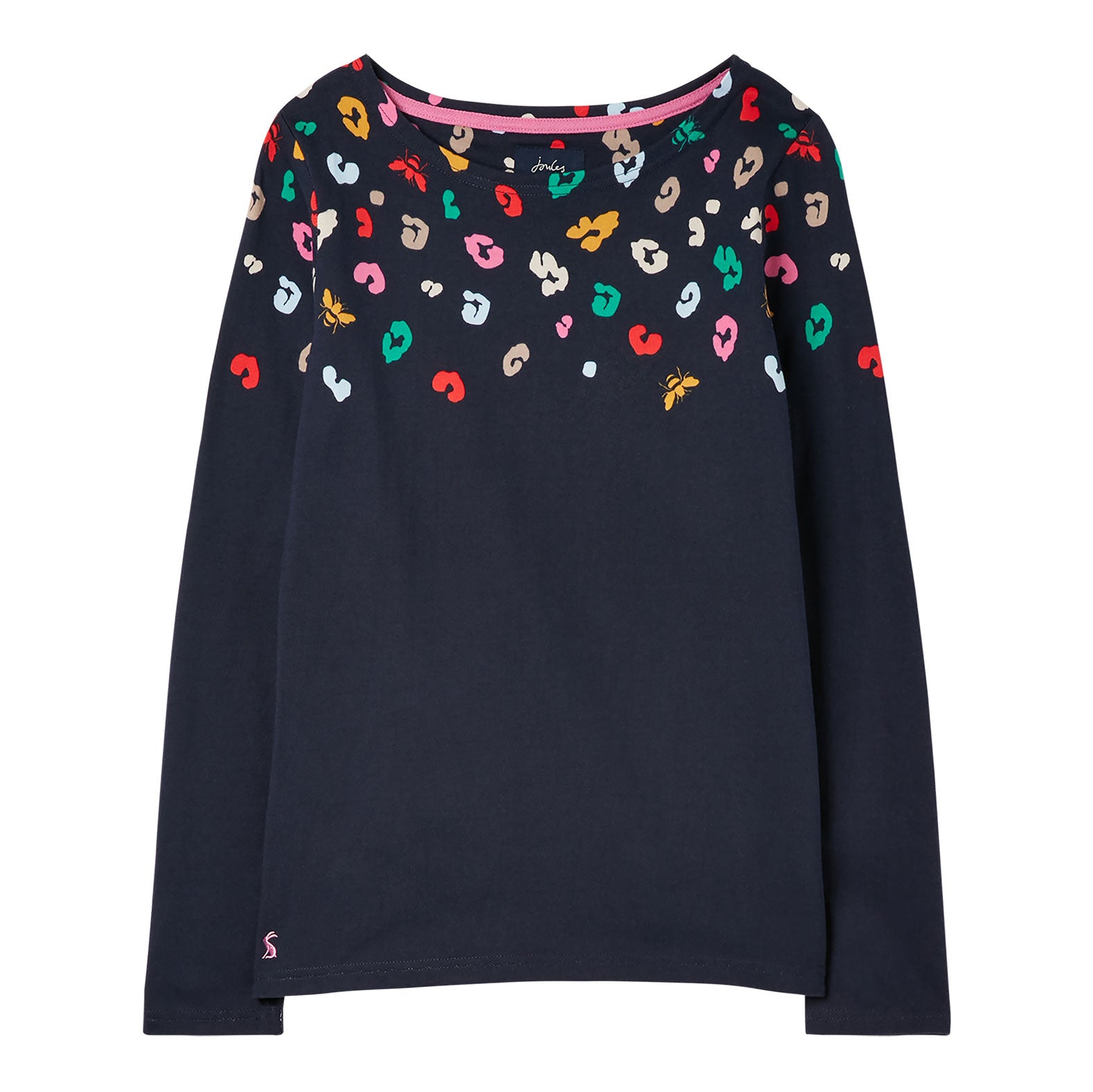 Joules Ladies Harbour Print Long Sleeve Jersey Top