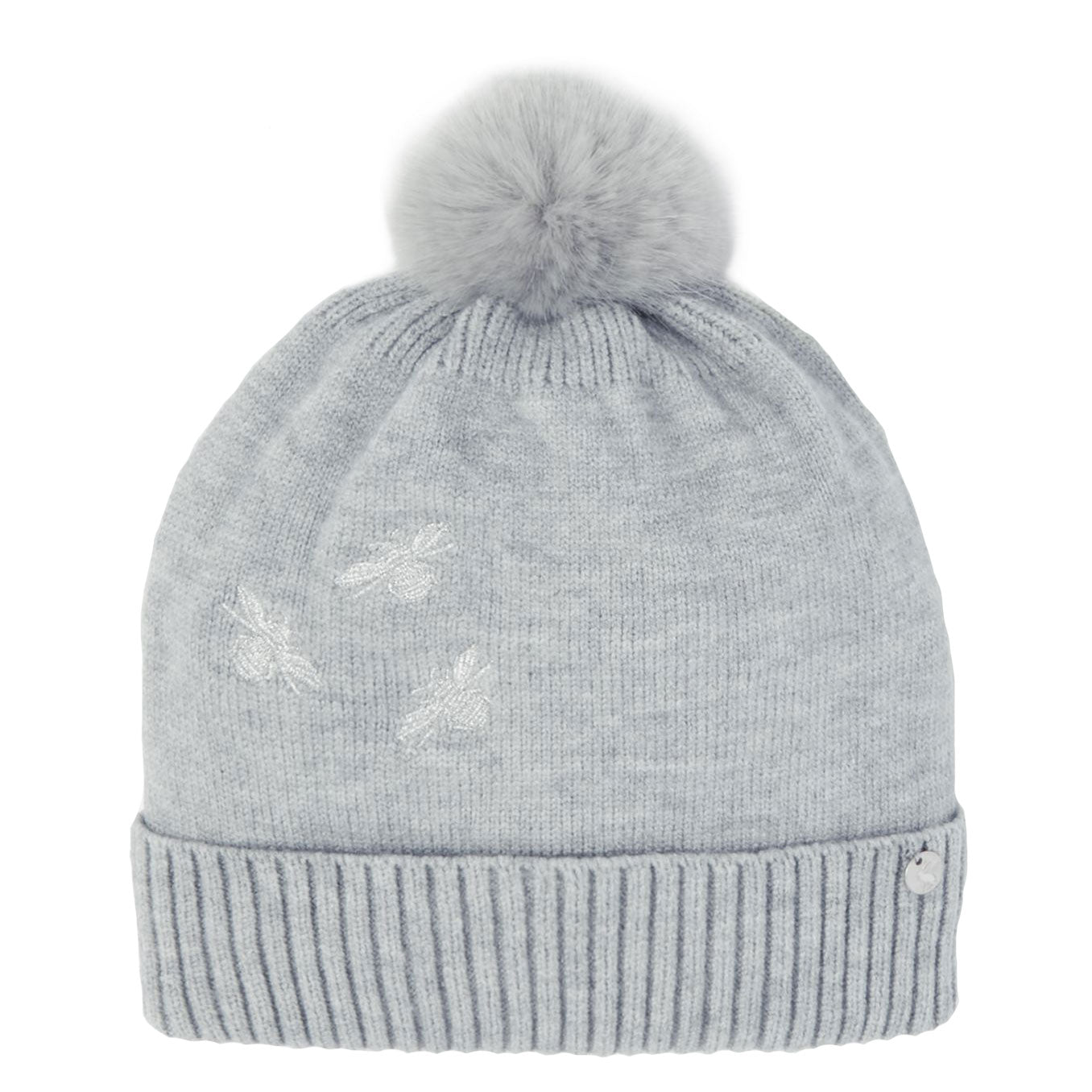 Joules Ladies Stafford Knitted Hat With Embellishment