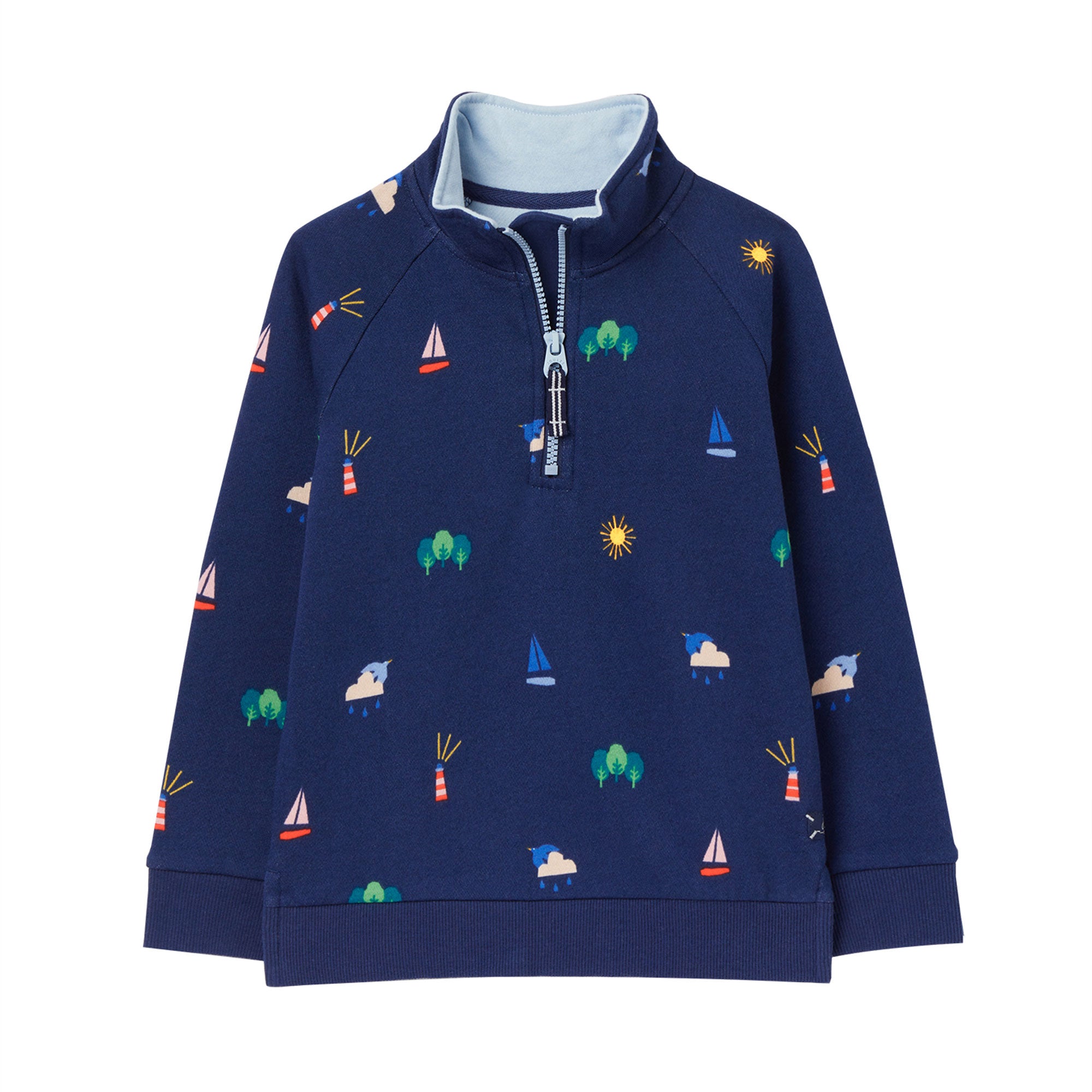 Joules Girls Finn Funnel Neck Sweatshirt