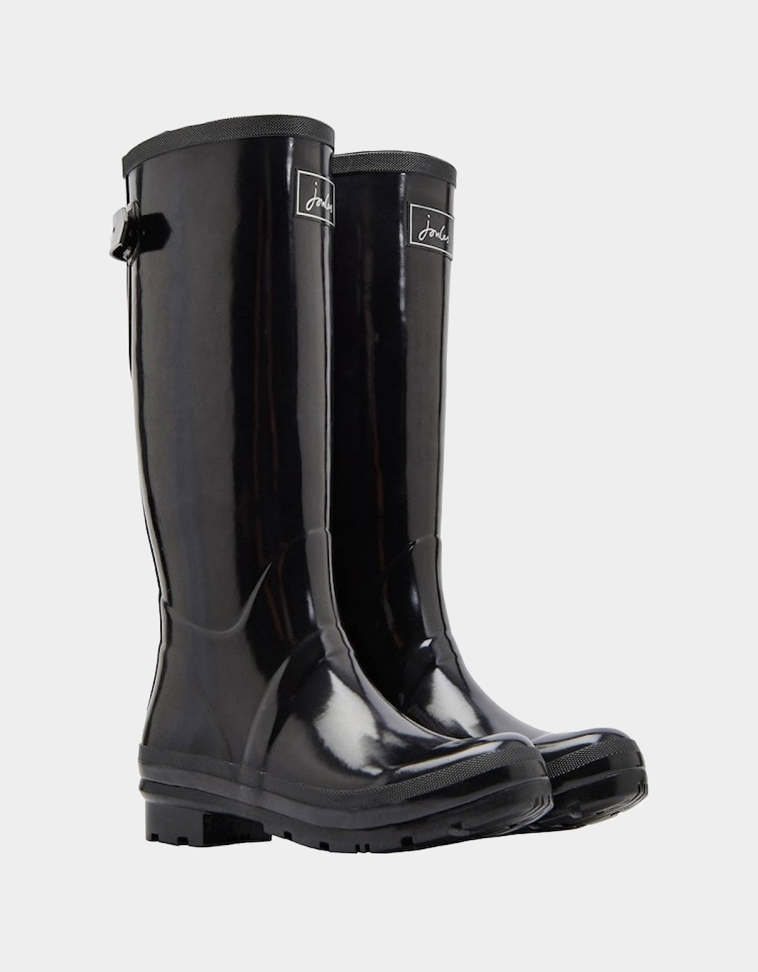 Joules Womens Field Gloss Wellingtons (Black)