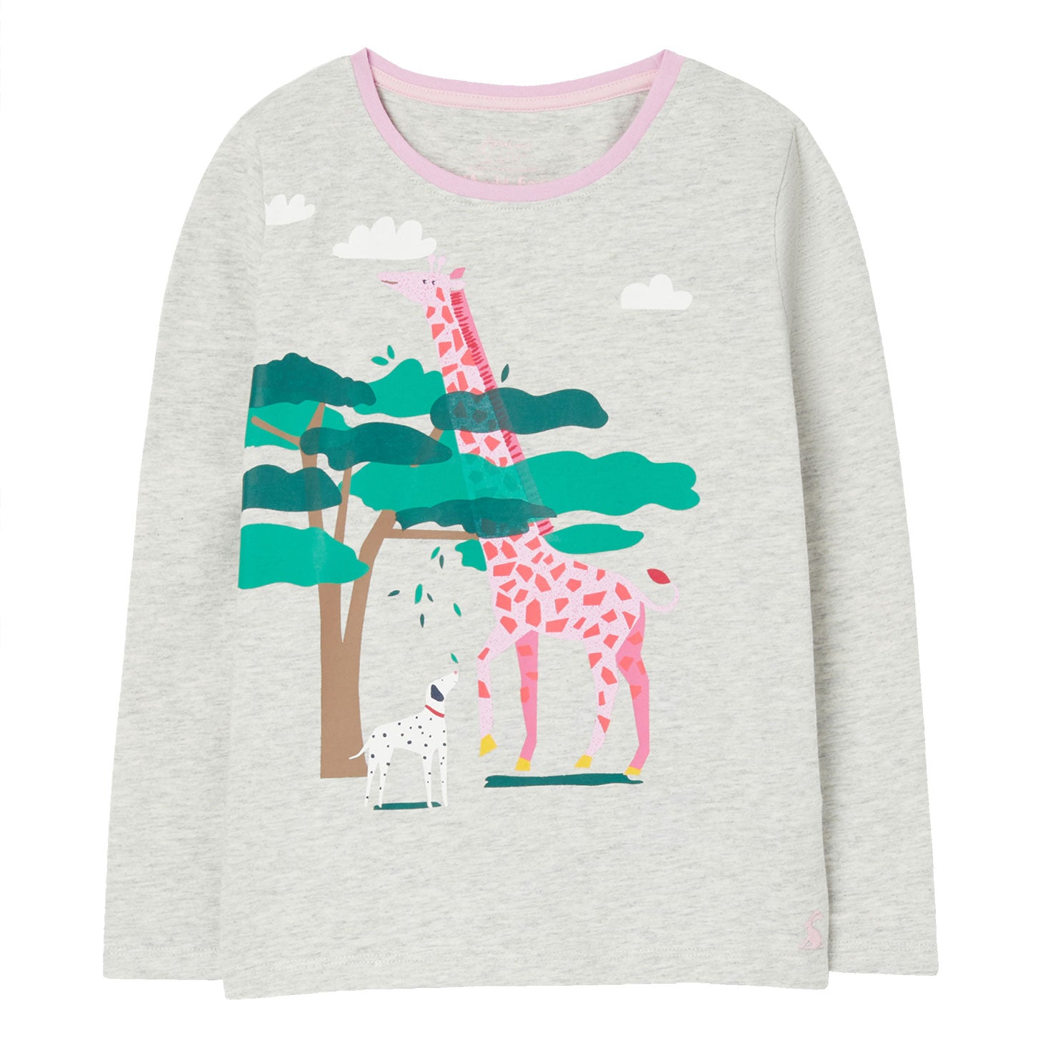 Joules Girls Bessie Long Sleeve Screenprint T-Shirt