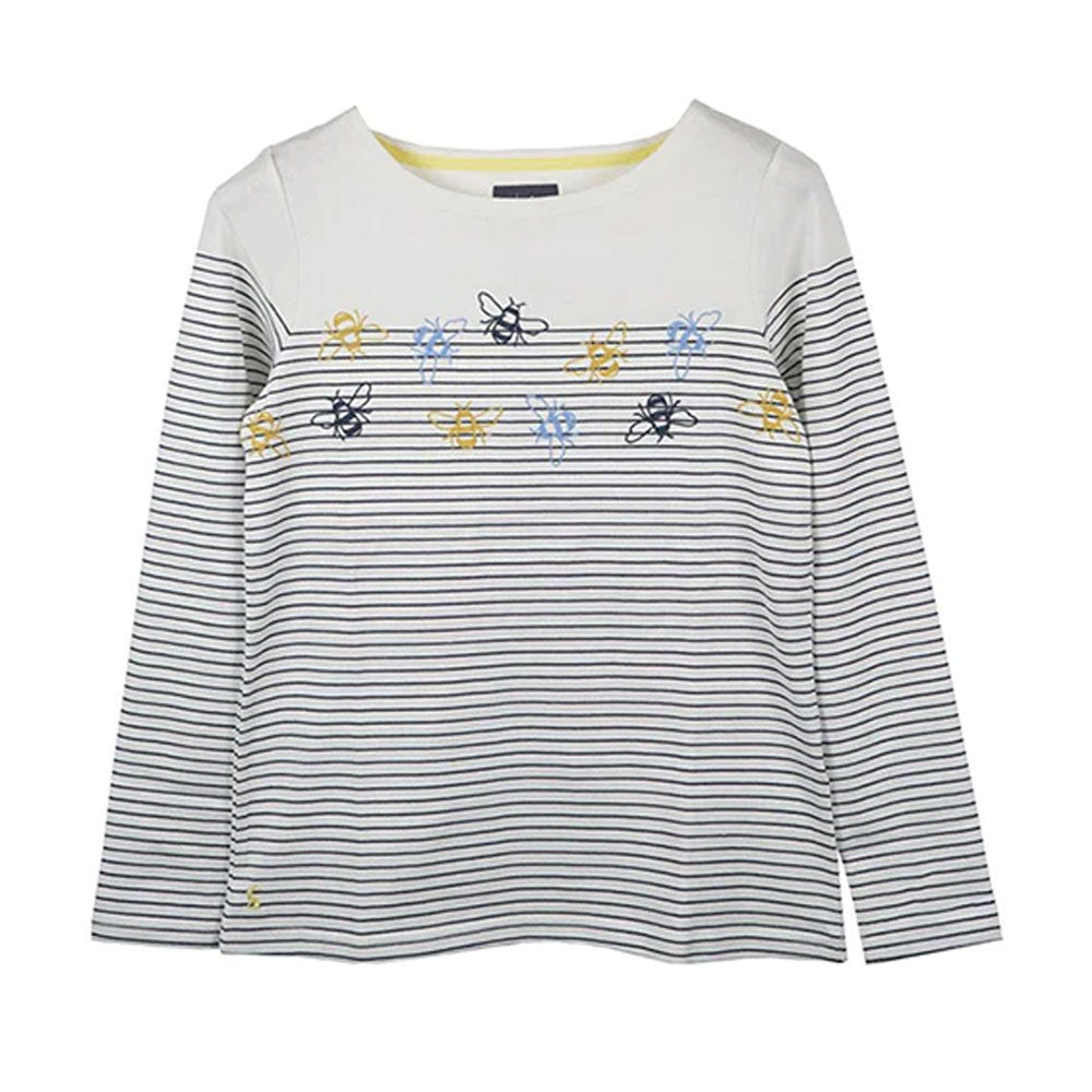 Joules Ladies Harbour Emb Long Sleeve Jersey Top