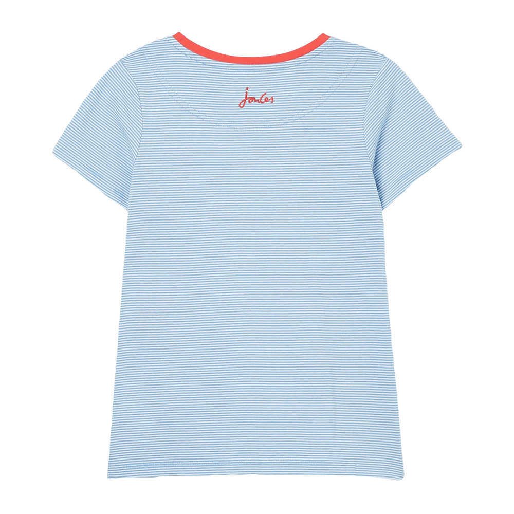 Joules Girls Astra Short Sleeve Applique Artwork T-Shirt