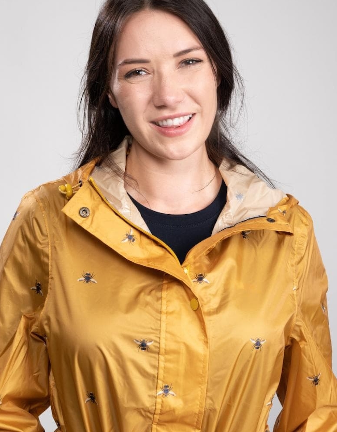 Joules Golightly Printed Waterproof Womens Packable Jacket