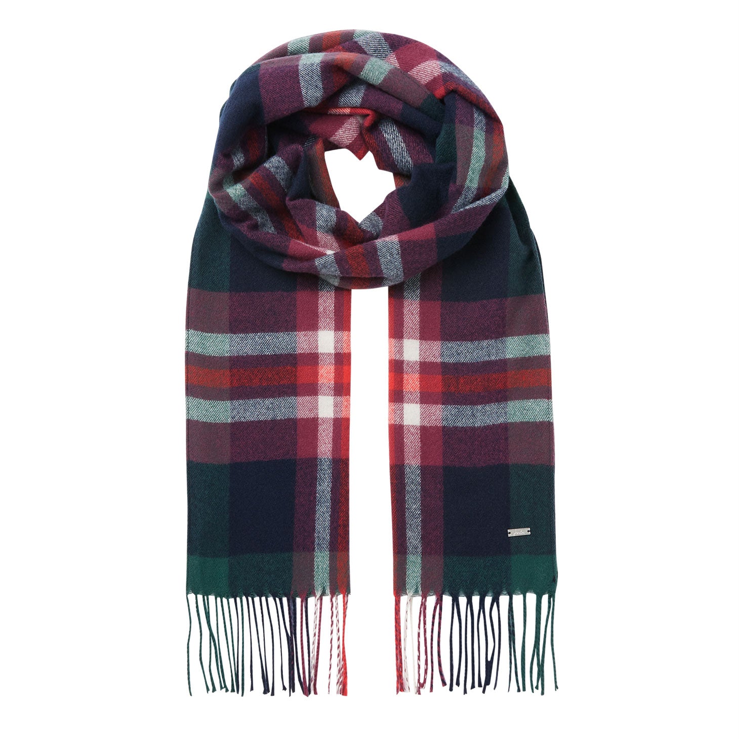 Joules Ladies Bracken Check Warm Handle Scarf