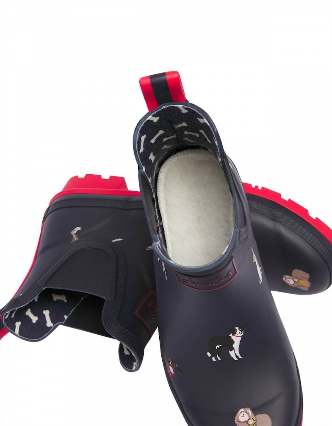 Joules Womens Dogshow Short Wellingtons (Navy)