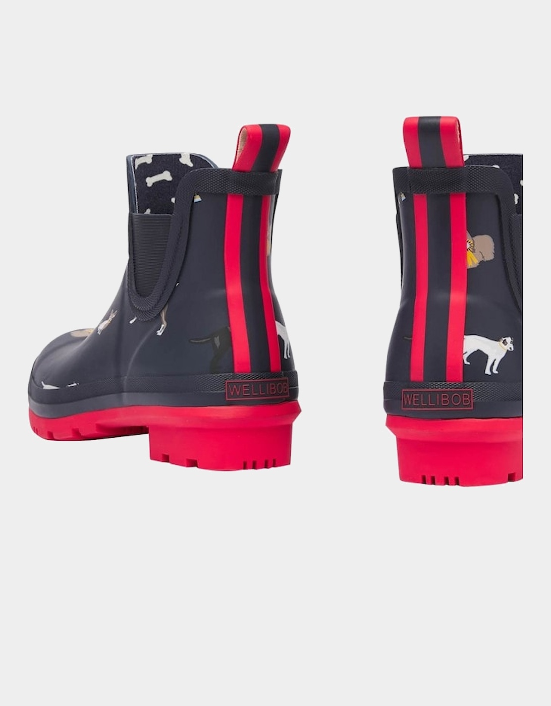 Joules Womens Dogshow Short Wellingtons (Navy)