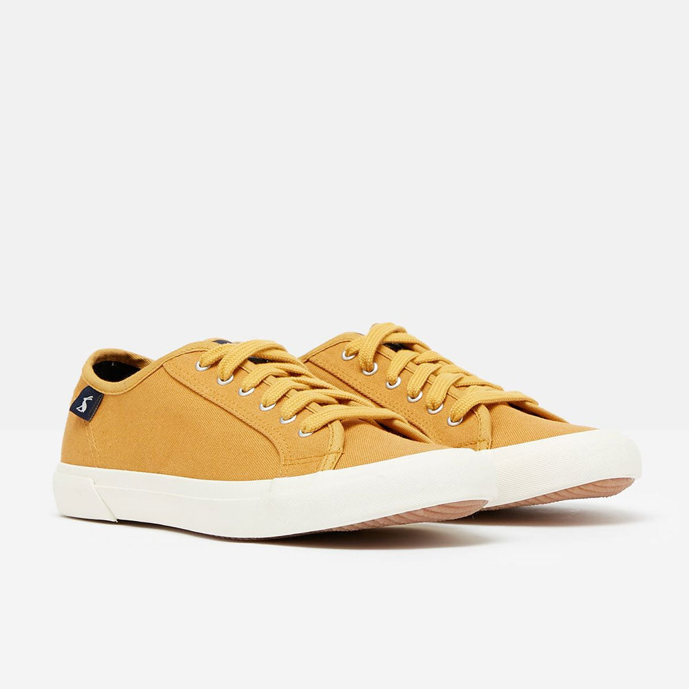 Joules Ladies Organic Coast Pump Lace Up Trainer