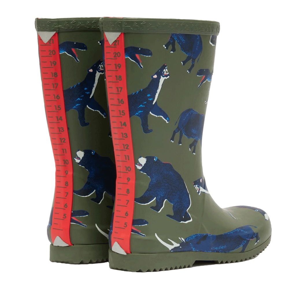 Joules Boys Jnr Roll Up Flexible Printed Welly
