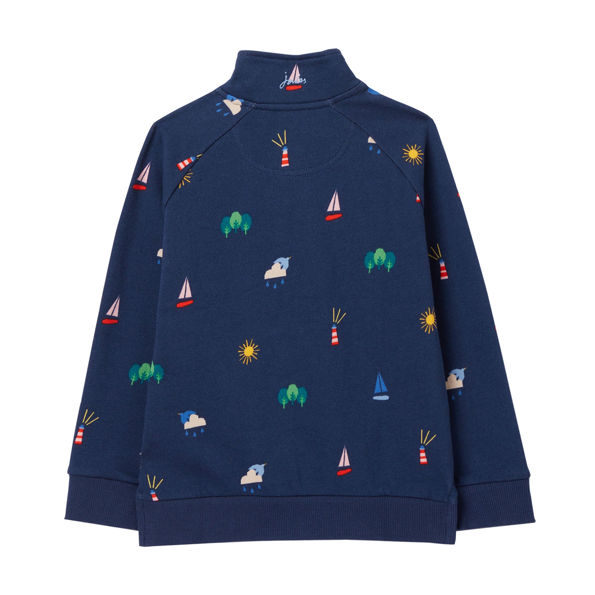 Joules Girls Finn Funnel Neck Sweatshirt