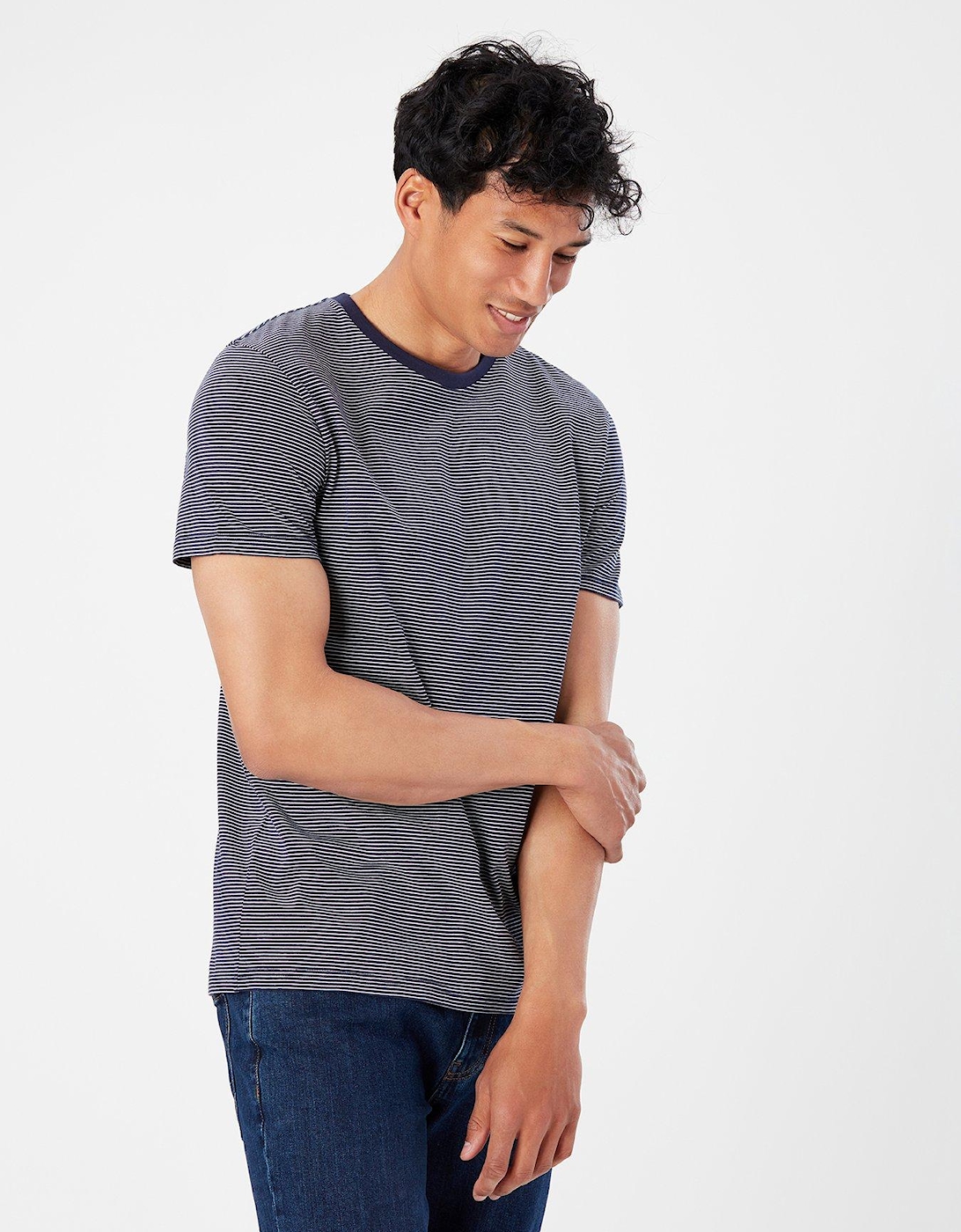 Joules Boathouse Stripy T-Shirt - Navy Stripe
