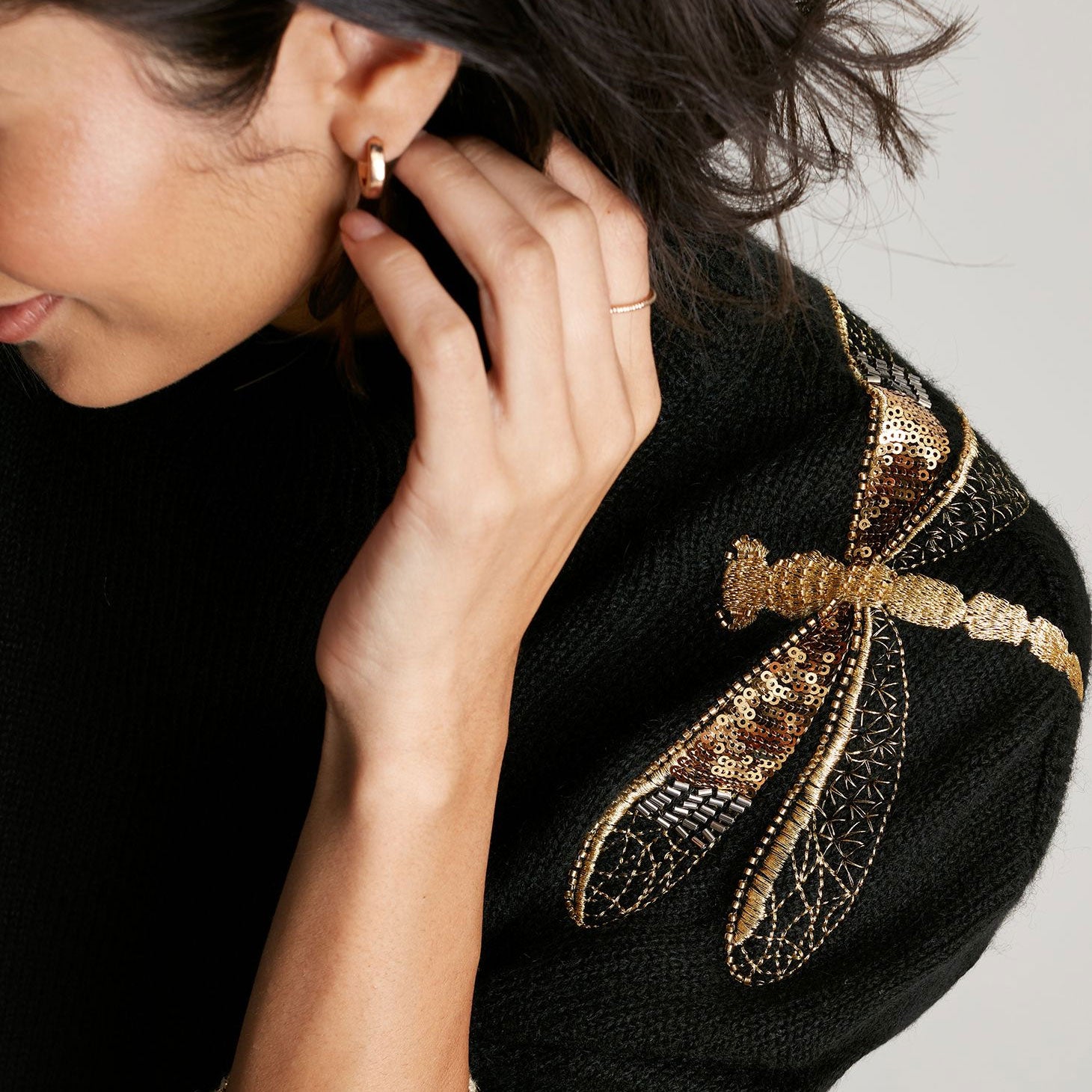 Joules Ladies Elise Embellished Luxe Jumper