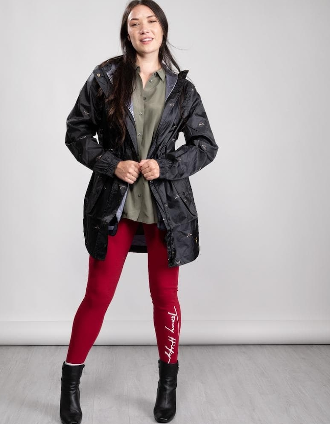 Joules Golightly Printed Waterproof Womens Packable Jacket