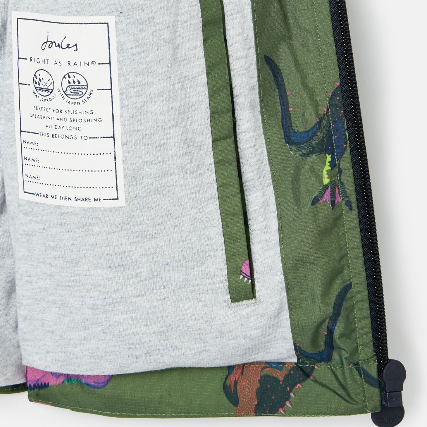 Joules Boy Bayfield Waterproof Packable Jacket