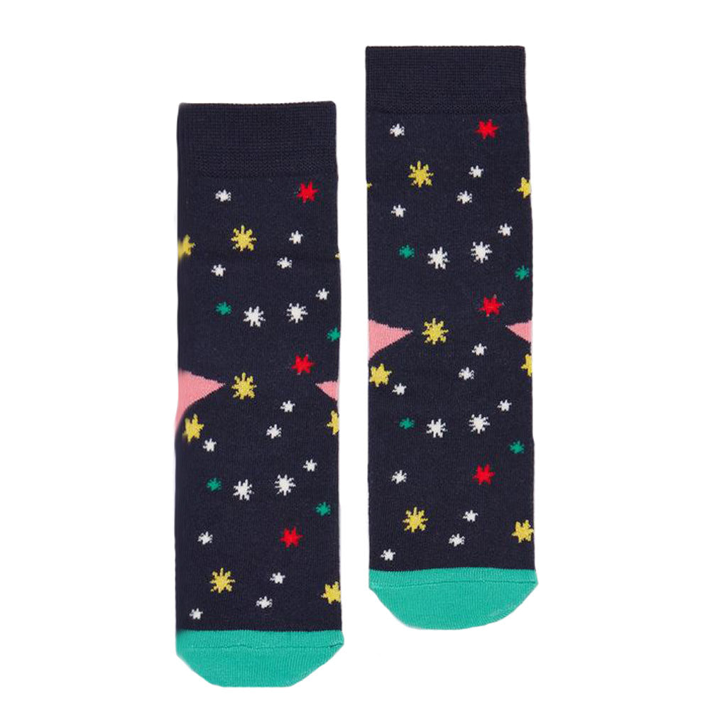 Joules Girls Brilliant Bamboo Festive Socks